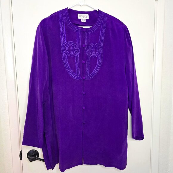 Adrianna Papell Jackets & Blazers - Adrianna Papell Silk Tunic and Skirt Dress Suit